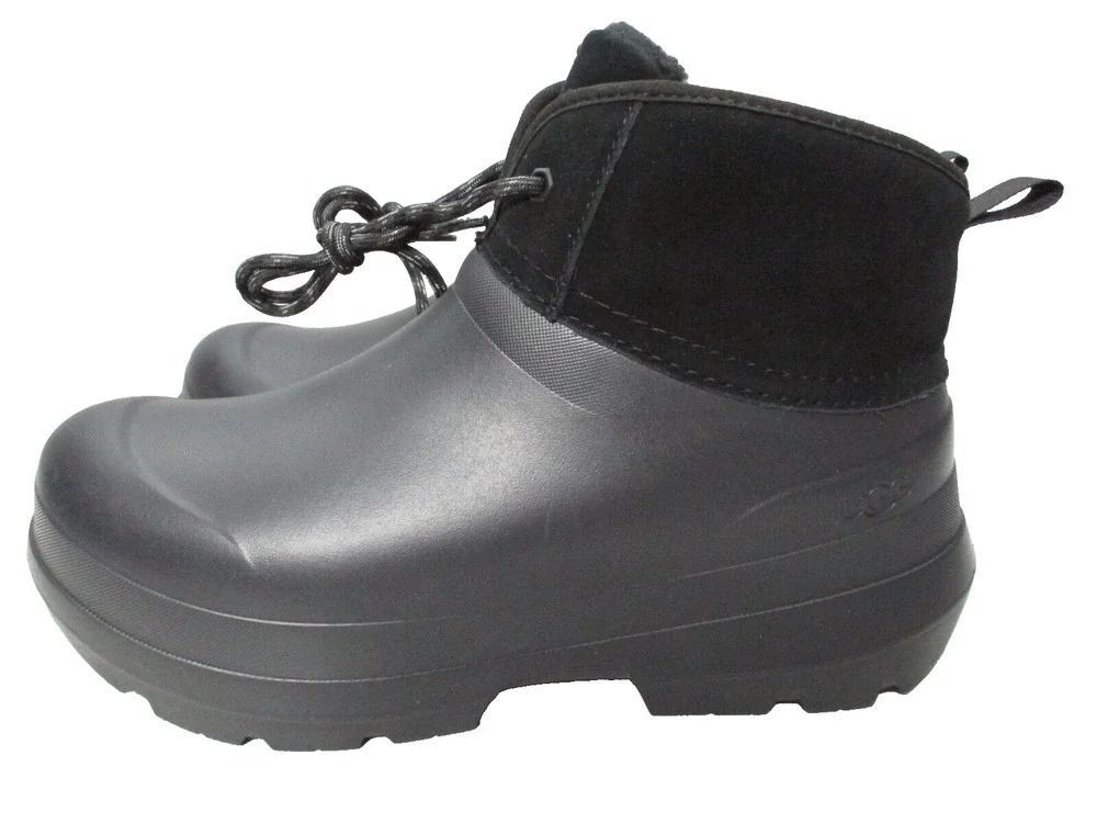 Ugg Tasman X Lace Waterproof Boots Rubber Suede Lined Womens Sz 10